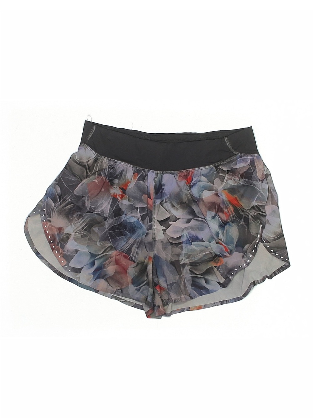 lululemon athletica Multicolor Floral Mesh Athletic Shorts with Black Waistband